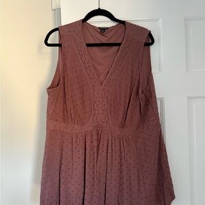 Torrid Sleeveless Eyelet Top